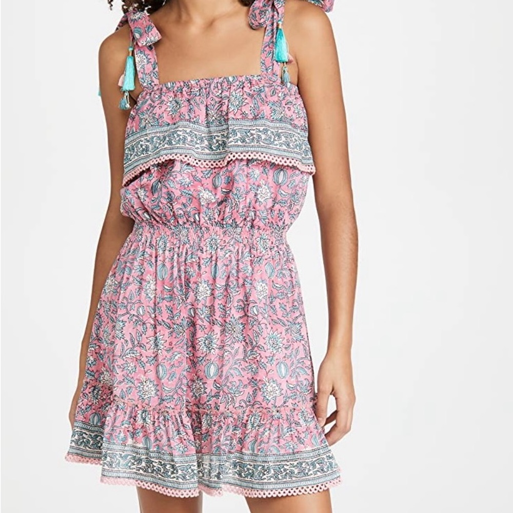 Bell Cora Mini dress with elastic waist and adjustable tie straps.  Worn twice!